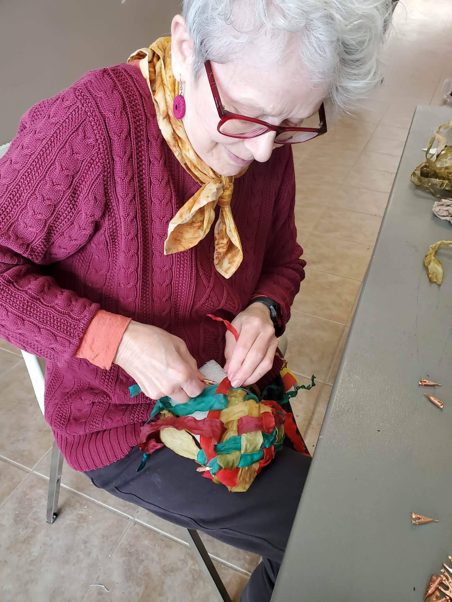 Jane Whitten weaving [submitted]